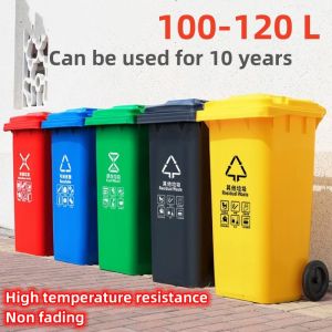 large capacity Garbage can Outdoor sanitationclassification commercial wheel with cover community property accessories