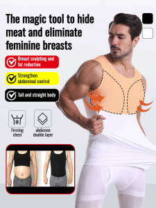 New Mens Dao Yao Vest Chest Shaping Chest Slimming Hide Meat Tummy Tuck Vest