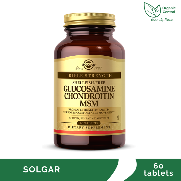 Solgar Triple Strength Glucosamine Chondroitin MSM ShellfishFree