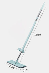 Flat Floor Mop With Washable Microfiber Pad Wet And Dry Cleaning Floor Mop For Living Room And Bathroom Effortless Mopping