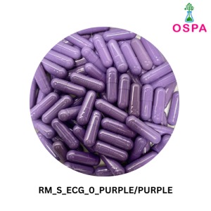 1000pcs Size 0 Purple Color OSPA High Quality Empty Gelatin Capsule