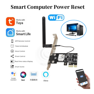 Tuya Ewelink WiFi Intelligent Computer Power Reset Switch Remote APP Controlled Voice Activated Management Switch Timer