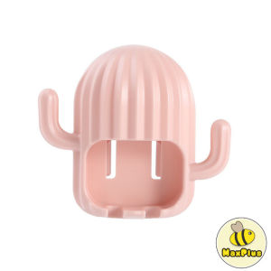 MaxPlus Creative Cactus Wall-Mounted Toothbrush Holder Free Punching Bathroom
