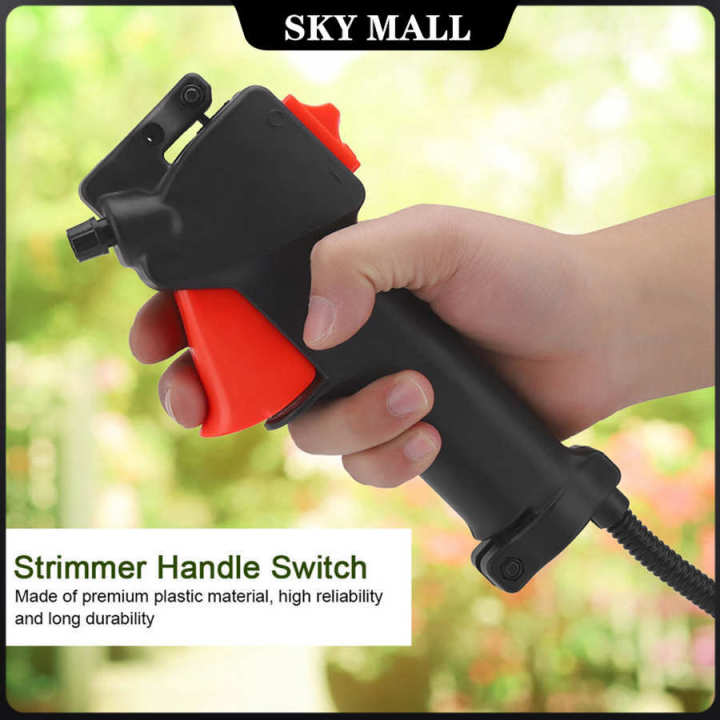 Lawn Mower Throttle Handle Grass Cutter Throttle Switch Trigger Cable ...
