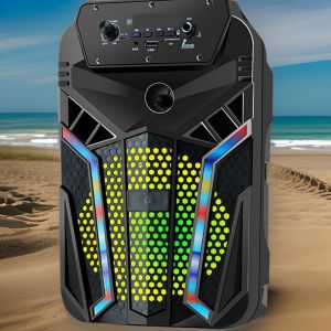 MKC KIMISO-2602 SPEAKER BLUETOOTH BASS KARAOKE PABRIK GROSIR BLUETOOTH SPEAKER 6.5 -INCH TANGAN -RAISED LAMPU WARNA LAMPU KENOP VOLUME BESAR AUDIO DANSA PERSEGI