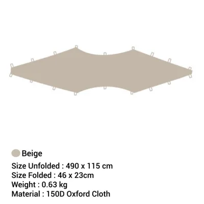 JDEX Mountainhiker Shelter Dome Tent Waterproof Flysheet dome waterproof muat 10 - 14 orang Shelter Automatic Khemah
