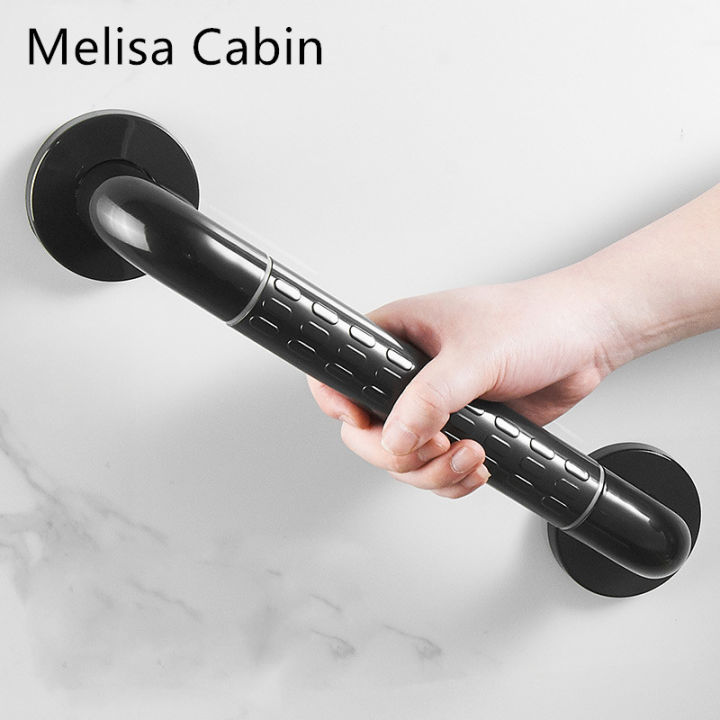 【MC】Black handrail safety bathroom handle bar shower handle balance bar ...