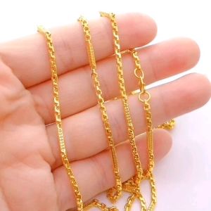 Rantai Leher Sauh Buluh Emas 916 Yon Hing