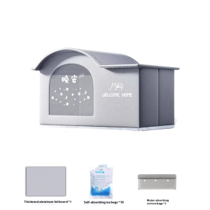 Cats Cooling House Waterproof Foldable Cooling Cats House Pet Cooling House Cooled Cats Shelter for Small/Medium Cats Do