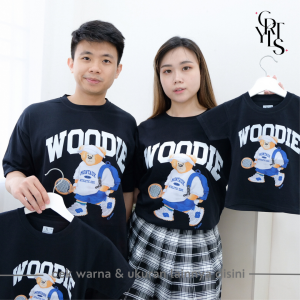 CAROTYLES S Kaos Couple Keluarga CRTYLS LA Wanita Lengan Pendek Katun