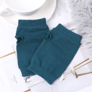 EYEGLASSES SHOP Fashion Fingerless Winter Autumn Warm Wrist Gloves Knitted Wool Glove Exposed Finger Half Mitten