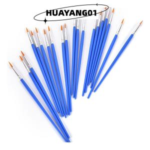 HUAYANG01 [2023 new HOT FASHION] 10Pcs Nylon Tóc Nghệ Sĩ Sơn Bàn Chải Acrylic Màu Nước Vòng Tốt Tay Điểm Tip 10 x Vòng nhọn tip Nylon tóc nghệ sĩ Sơn bàn chải màu nước sơn bút 10pcs vòng nhọn tip Nylon tóc nghệ sĩ Sơn bàn chải màu nước sơn bút N/A N/A N/A