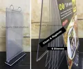 A4 Paper Table Menu Stand Cafe Restaurant with 6 Sleeves Horizontal Vertical Type 2360.1. 