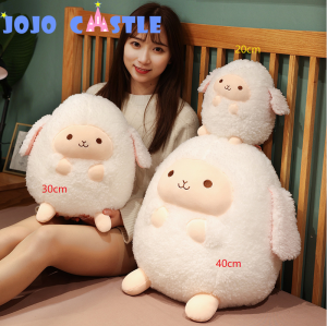 JOJO CASTLE Kawaii Soft Sheep Plush Toy Pillow Cushion Animal Alpaca Doll Soft Pillow Baby Child Girl Kawaii Birthday Gift Room Decoration 草泥马