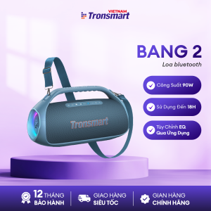 [MỚI] Loa Bluetooth Tronsmart BANG 2 |  Công Suất 90W | Sử Dụng Đến 18h | Âm Thanh SoundPulse | Bảo Hành 12 Tháng