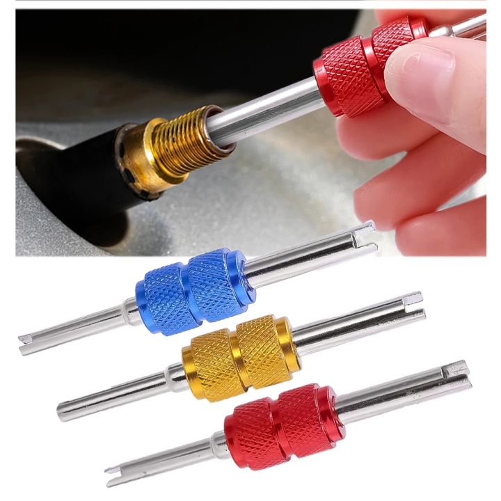 Tire Valve Core Stems Remover Screwdriver Universal Lnstall Remove Car  Accessories Suitable for Auto Truck Bicycle Wheel Repair Random Color - Main Image