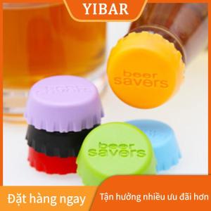 YIBAR 6PCS tái sử dụng Silicone nắp chai bia Nắp Soda Cola nắp rượu tiết kiệm Stopper