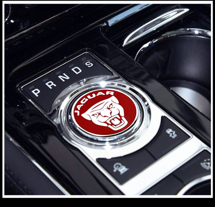 Red Metal Wiper Switch Decoration Emblem For Jaguar XJ, XE, XF, F-Pace - Custom Sticker Badge