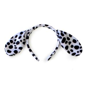 Cute Animals Cosplay Costume Sets Kids Adult Large Dalmatian Spotty Dog Ears Hea