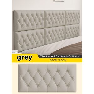 3D Wall Stickers Wallpaper Self-adhesive Thicken Anti-collision Wall Mat Pad Kids Bedroom Living Room Soft Foam Cushion