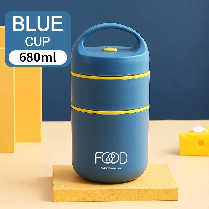 layer lunch box 304 Stainless Steel Vacuum Thermal Lunch Box Insulated  Lunch Bag Food Warmer Soup Cup Thermos Containers Bento Box Children's  bento