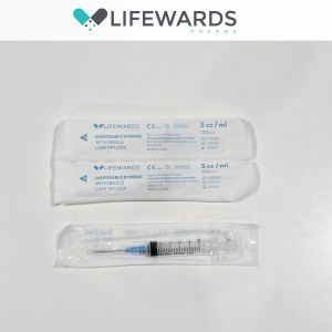 Lifewards Disposable Syringe 5cc with Needle