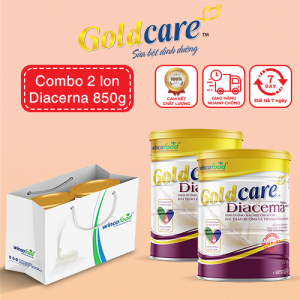 (TÚI 2 LON) Sữa bột Wincofood Goldcare Diacerna 800g/lon