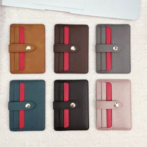 Lightweight PU Leather Case Organizers Holder With Secure Magnetic Attachment Suitable For Credit Cards Smartphones