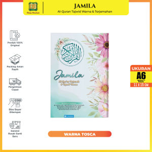 Alquran 30 Juz Lengkap Al Quran Jamila A6 Hc Terjemah dan Tajwid Warna Alquran Kecil Cantik Wanita