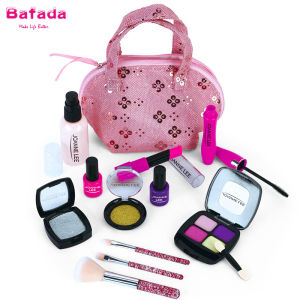Bafada Simulation Kids Makeup setGirls Makeup Set Simulation Cosmetic Bag Beauty Pretend Play For Baby Learning Educational Theme Party Makeup Toys Makeup set for Kids Birthday Gift(Not Real Cosmetics)