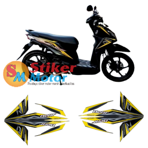 STICKER STRIPING MOTOR HONDA BEAT FI 2013 2014