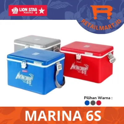 LION STAR MARINA 6S MARINA COOLER BOX / PENYIMPAN ES 55 LITER