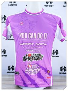 สดๆ ร้อน พึ่งออก ลายใหม่สวยม๊าก เสื้อพิมพ์ลาย HANOVER รุ่น TH-V10 สีม่วง