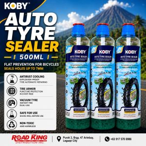 KOBY AUTO TYRE SEALER 500ML – PUNCTURE REPAIR & FLAT PREVENTION