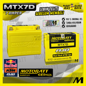 OFFICIAL MOTOBATT GEL MTX7D 7 AH ORIGINAL AKI MOTOR HONDA TIGER 2000 TIGER REVO