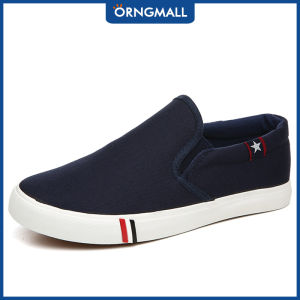 ORNGMALL Nam cổ điển vải bố thường nhật Giày lười Moccasin Thời Trang Giày slip on kiểu Loafer rửa lưu hóa căn hộ Giày cho cặp vợ chồng 35-48
