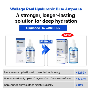 SG Stock|WELLAGE Real Hyaluronic Blue 100 Ampoule 100ml