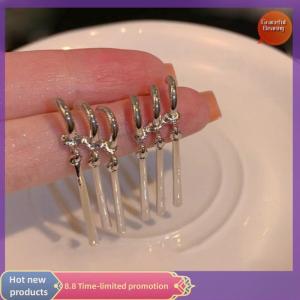 Graceful 1Pair One Piece Zoro Anime Earrings Women Men Cosplay Earrings Jewelry Fashion Triple Earring Dangle Long Earing