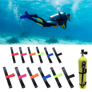 6/12L cao su xe tăng Ống người lưu giữ ban nhạc đàn hồi snorkeling lặn xe tăng xi lanh Hose người lưu giữ ban nhạc Dây đeo chịu mài mòn
