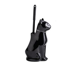 Gốm mèo cơ sở bàn chải nhà vệ sinh lông mềm bàn chải vệ sinh toilet với chủ bàn chải cọ toa lét sâu sắc