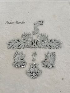 Renda Bordir Siger Merak Hiasan Kepala Aksesoris Tari