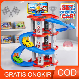 Mainan Anak BADDOG 34PCS PARKING-CENTER 189-101 Mainan Anak Jalur track Parking Jalur Mobil Diecast Mainan Anak Perempuan - Mainan Anak Laki Laki