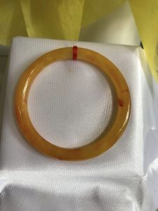 🍁🎋🍁Vòng tay nữ đá Cẩm thạch Vàng tươi 49mm x cọng 6mm hợp Nữ mệnh Kim mệnh Thổ mệnh Thuỷ 40kg - 49kg món quà ý nghĩa dành cho các chị em nữ đeo tươi đẹp xinh màu vàng tươi may mắn cả năm giá cực sốc chỉ có 450k ạ