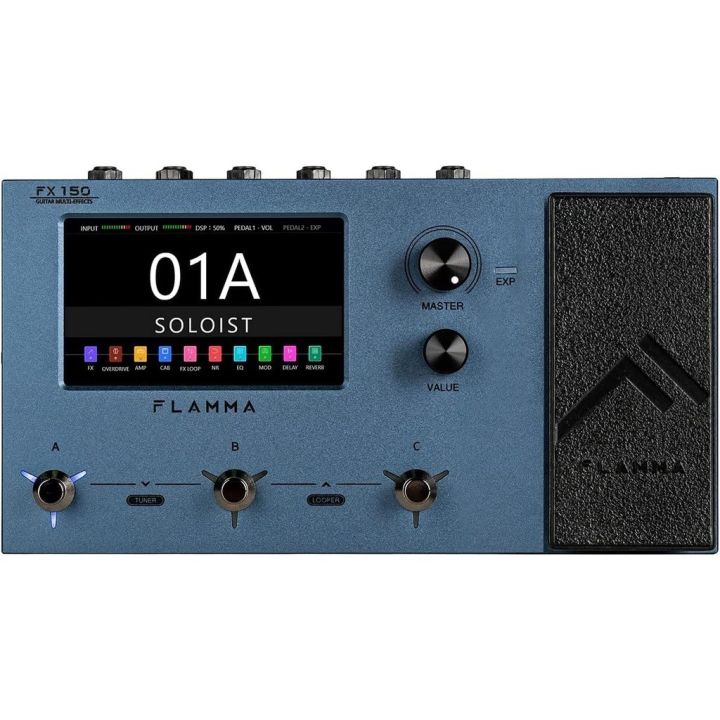 Original%20FLAMMA%20FX150%20Multi%20Effects%20Processor%20Electric%20Guitar%20Pedal%20with%20Amp%20Modelling%20Cabinet%20Simulation%20Global%20EQ%20Touchscreen%20-%20Image%209