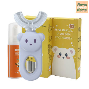 KidS U-Shaped Toothbrush & Silica Gel Mousse Toothpaste: Perfect Solution for Kids' Oral Health