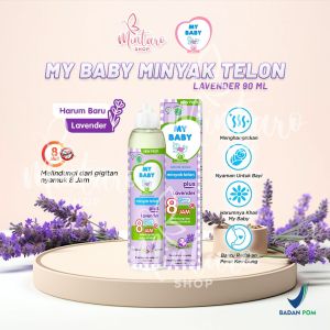MY BABY Minyak Telon Lavender 90ml || Minyak Telon Bayi Anti Nyamuk BPOM
