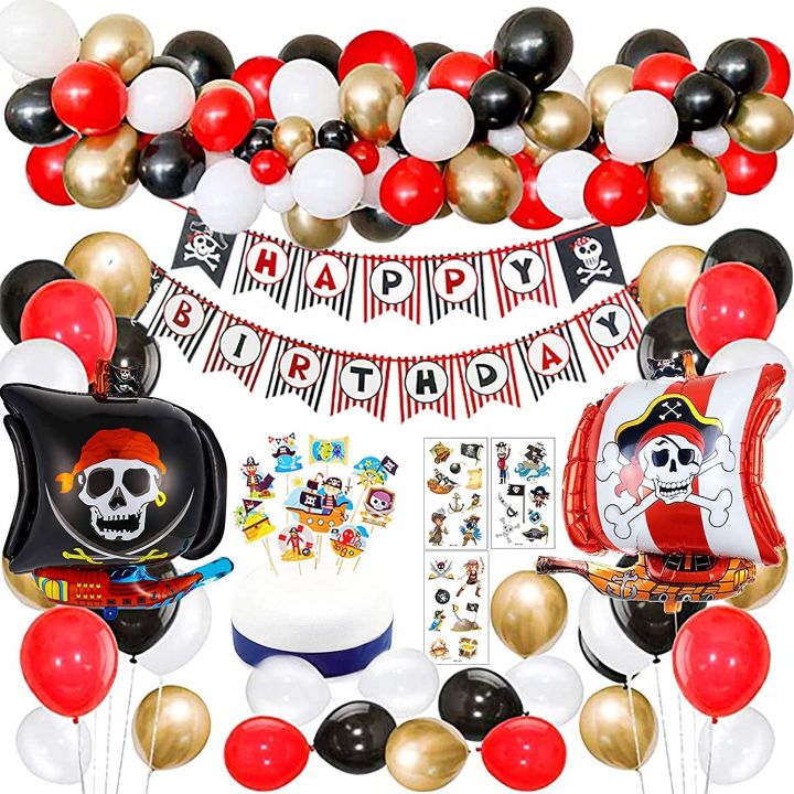 Ready Stock ) Pirate Party Decorations, Pirate Birthday Party