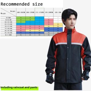 Raincoat(hoods+raincoats+pants+shoes Cover) Motorcycle Waterproof Rainsuit Plus Size Original 100% Motor Baju Hujan