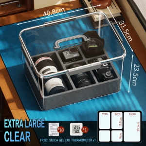 [SG Local Stock]Camera Moisture-proof Box / Single-lens Reflex Lens Drying Box Photographic Equipment Storage Box