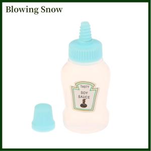 Blowing 4Pcs set Mini Sauce Bottle Ketchup Honey Salad Containers Bottles Portable Sauce Jars Storage Lunch Box Dressing Dispensers